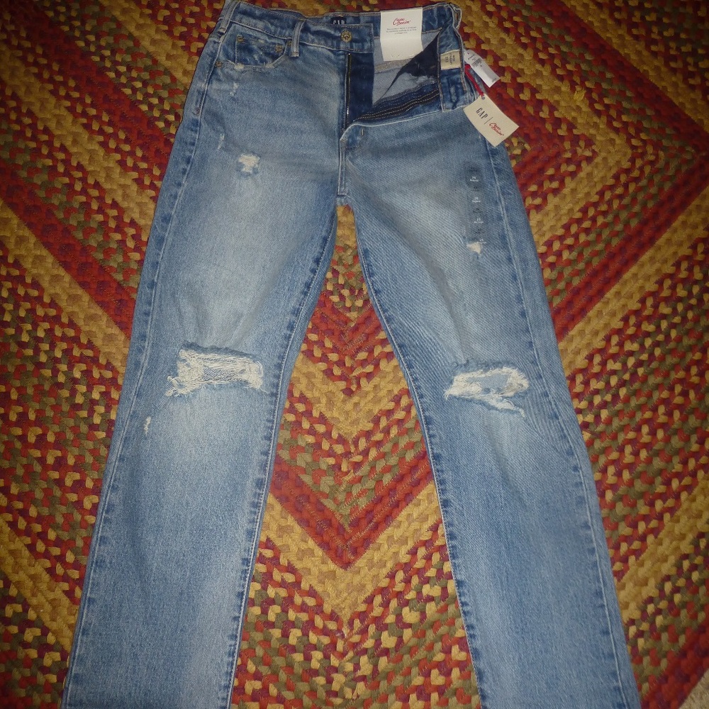 GAP Cone Denim High Rise Wide Straight Jeans